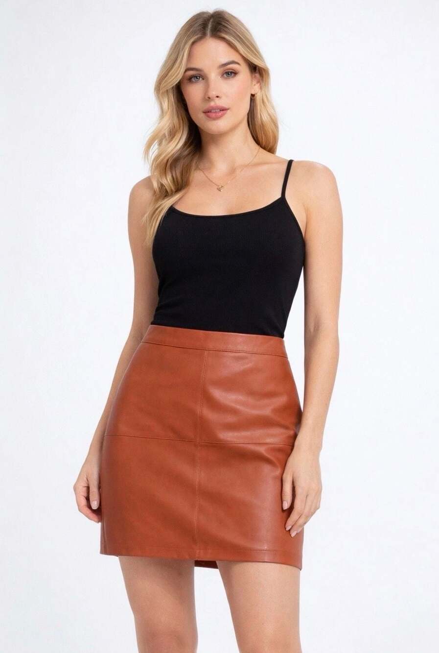Shinestar Faux Leather Mini Skirt Size S